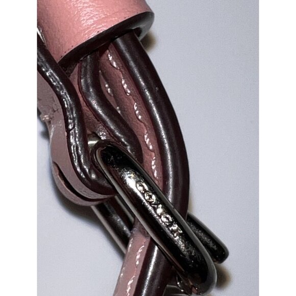 COACH Pink Leather Silver Hardware Adjustable Strap Replacement - Picture 6 of 10